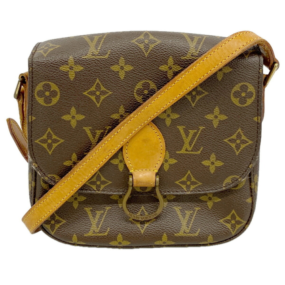 Louis Vuitton Monogram Mini Saint Cloud Shoulder Bag M51244 Brown Women's P36...